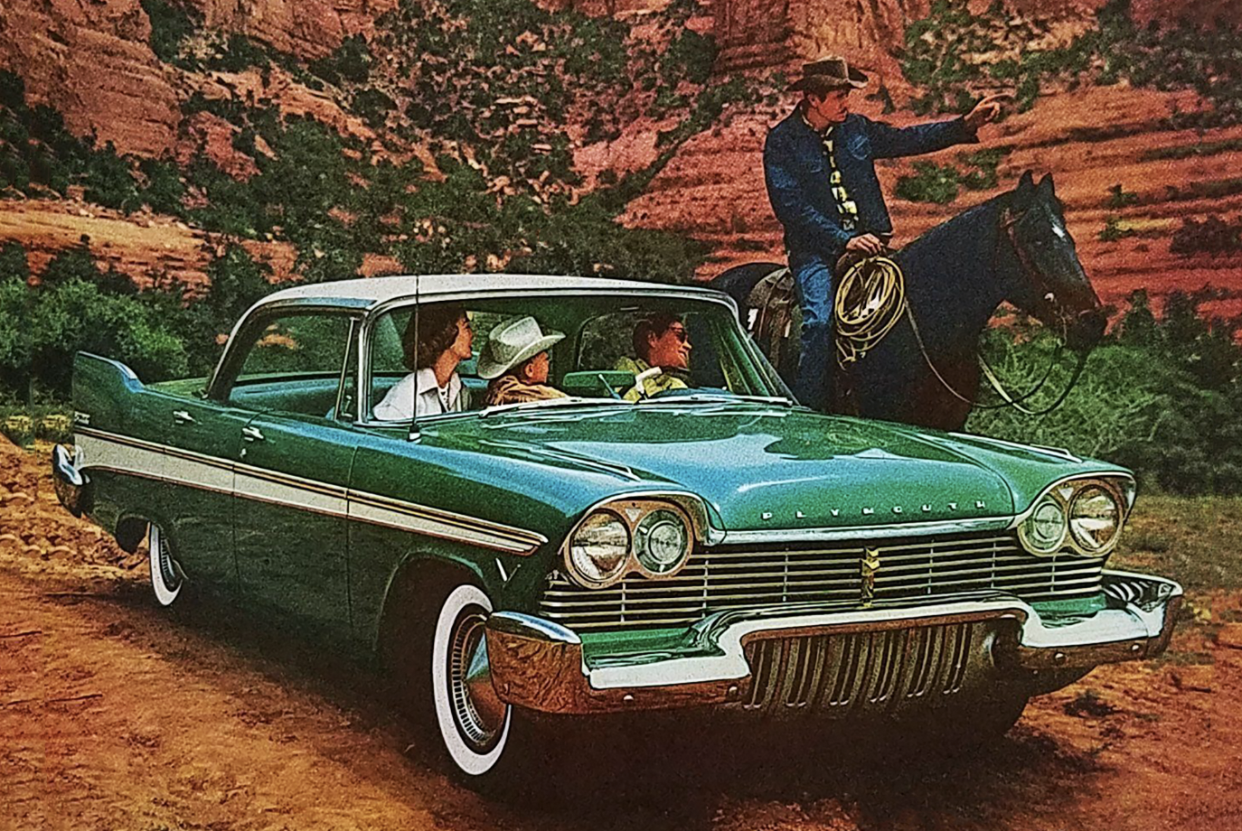 Cowboys in Classic Car Ads 